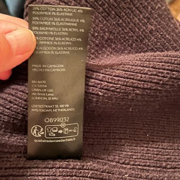 Free people x Tricia Fix Black Exploded Bow Knit Sweater Women’s Size L Nuuly - Picture 6 of 12